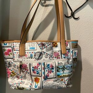 Postcard tote! Fun, the perfect travel tote!